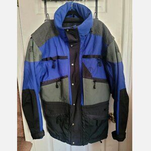 VTG The North Face Steep Tech Scot Schmidt Ski Jacket Mens XL Black Blue Gray